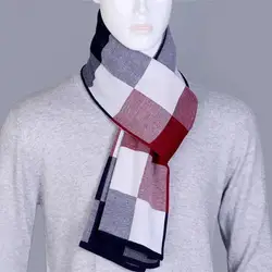 Mingjiebihuo новые модные мужские шарф осенние и зимние Англия решетки молодых студентов длинный вязаный шарф