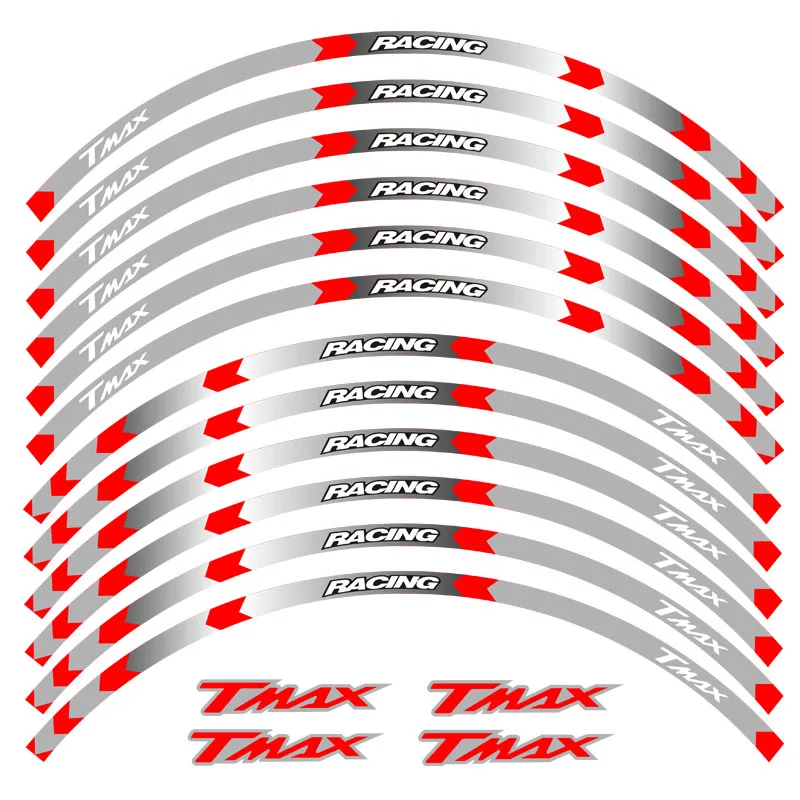 Высококачественные светоотражающие Стикеры для мотоциклов, наклейки на колеса для YAMAHA TMAX530 TMAX500 TMAX 500 530 15''