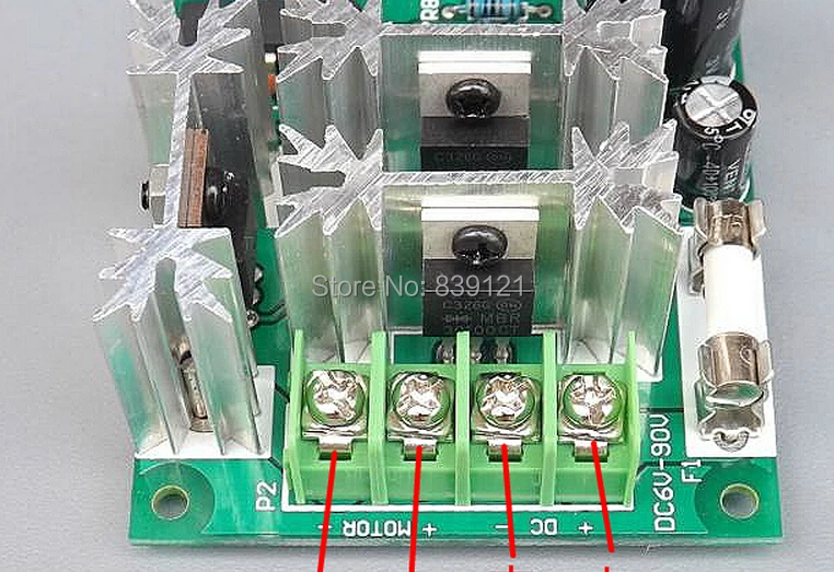Regulador De La Velocidad De La Bomba Del Motor De 6v-90v Regulador De La Velocidad De La Bomba Del Motor De 6v-90v