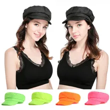 Для женщин дамы Модная одежда для девочек повседневное полиэстер кепки S остроконечные кепки летние Твердый козырек шляпа