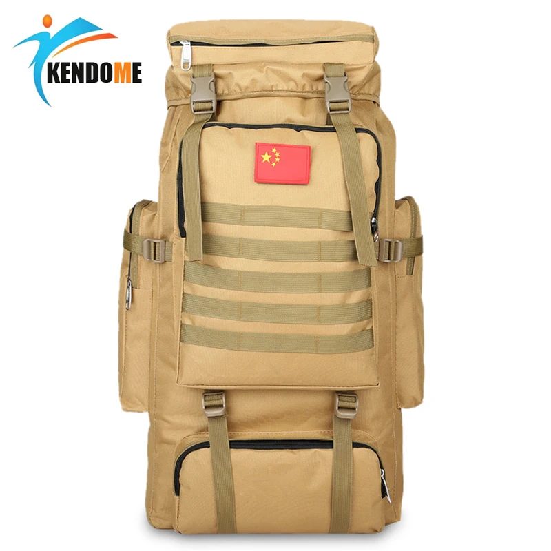 

Hot 70L Outdoor Waterproof Military Tactical Backpack Camping Bags Mountaineering Bag Men's Hiking Rucksack Travel Backpack