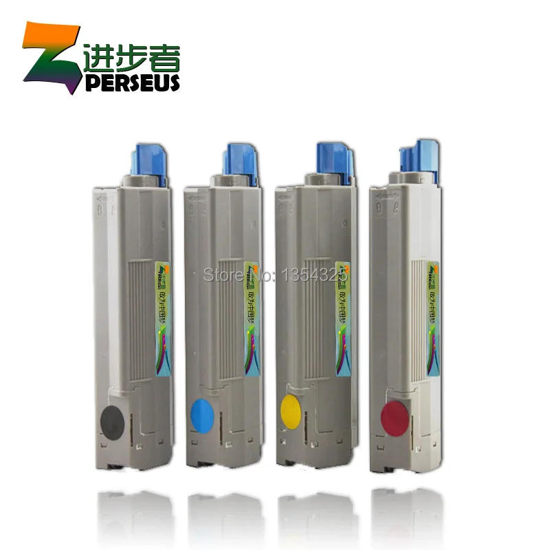 4 Pack HIGH QUALITY TONER CARTRIDGE FOR OKI C5100 C5150 C5200 C5300 C5400 PRINTER COMPATIBLE 41962808 41962807 41962806 41962805