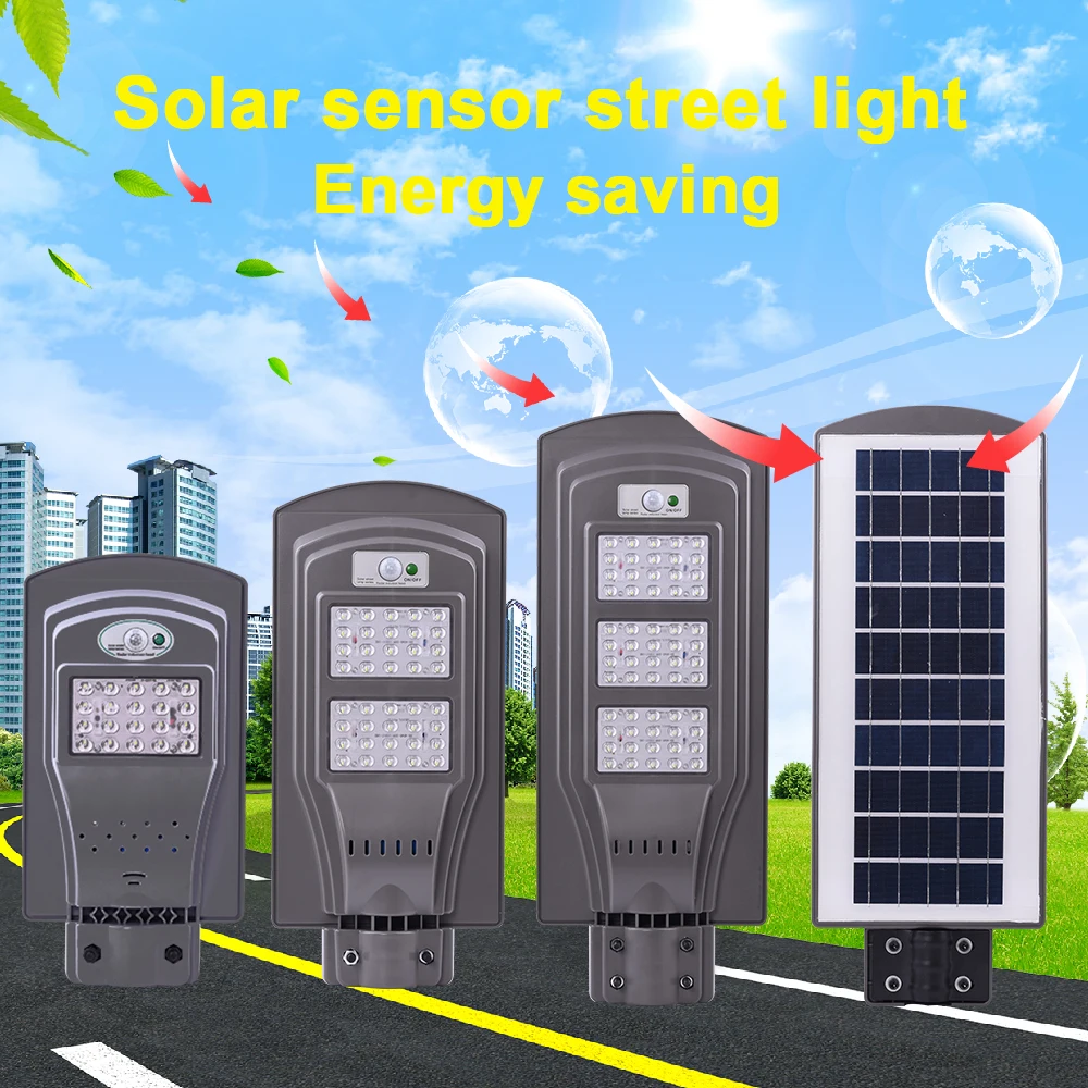 

Ultra Bright LED Solar Street Light 20W/40W/60W PIR Motion Sensor Waterproof Security Lamp for Outdoor Garden Yard Wall