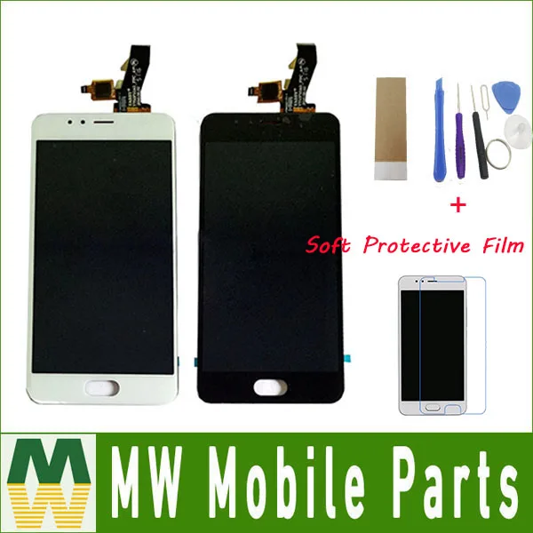 

5.2"For Meizu M5S mini M5S M612Q M612M M612H LCD Display Touch Screen Sensor Glass Digitizer Assembly Black White Color With Kit
