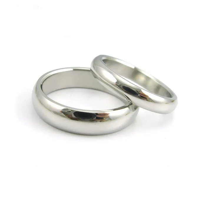Promotion stainless steel lover rings high quality simple plain ringin
