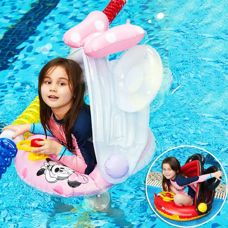 baby pool float with cover