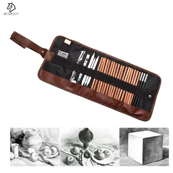 

29 PCS Professional Sketch/Drawing Art Pencils Sets With Graphite Pencils, Charcoal Pencils, Paper Erasable Pen, Craft Knife