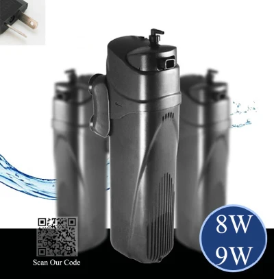 Аквариумный УФ стерилизатор, УФ-лампа насос для фильтрации воды+ воздушный кислород+ стерилизация уф-светильник, уф стерилизация аквариума - Цвет: 8W 9W AU Plug adapt