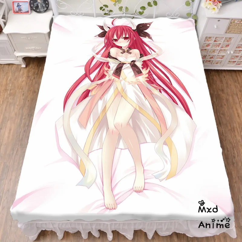 

Japanese Anime Date A Live Bed sheet Throw Blanket Bedding Coverlet Cosplay Gifts Flat Sheet dal cd007