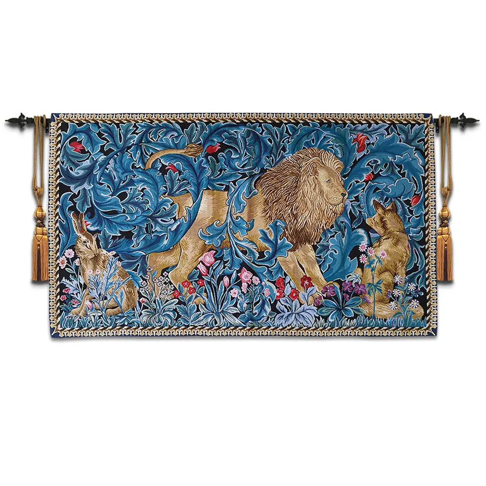 Декоративный Настенный Гобелен William Morris Works Lion King 82x140 см настенный подвесной