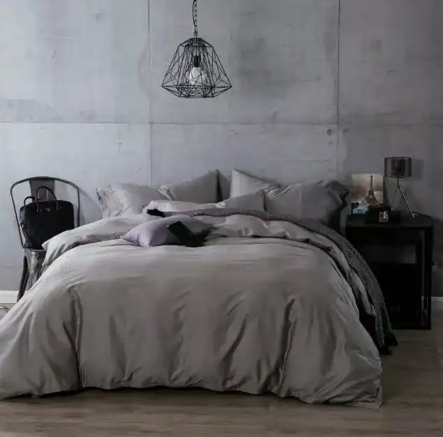 Luxury Dark Gray Grey Egyptian Cotton Bedding Sets Sheets