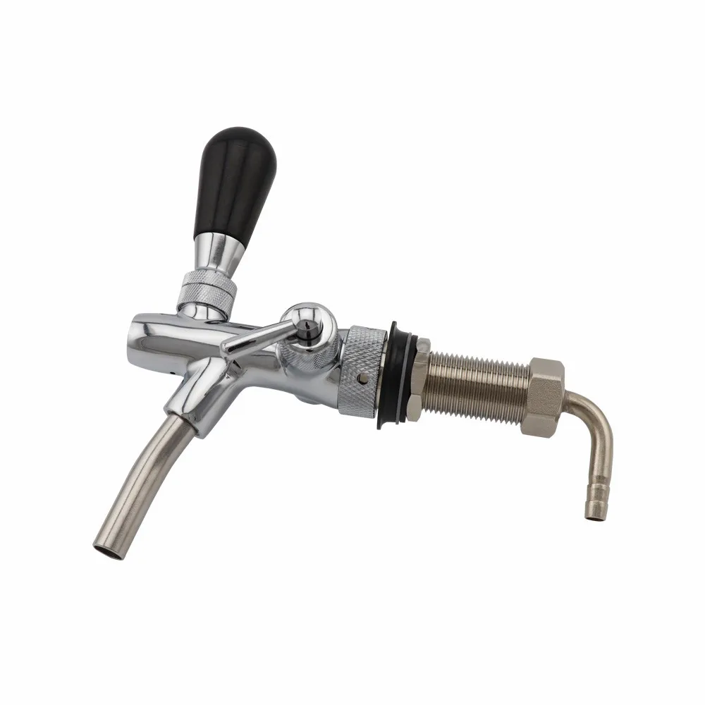 Home brew Draft Beer tap faucet G58 Thread Adjustable Faucet with 75mm Long Shank Keg Tap Spout Beer Dispenser Tap (18)