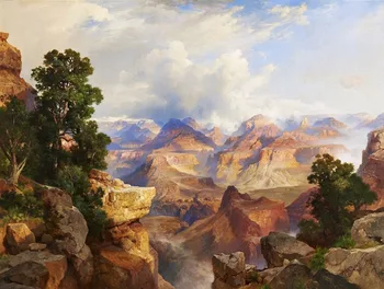 

GOOD ART The Grand Canyon Painting by Thomas Moran 100% hand painted oil painting on canvas free shipping