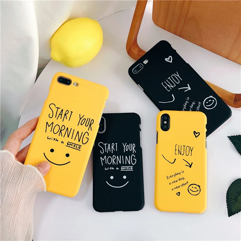 

Cartoon Couples Phone Case For iphone X Case For iphone 6 6S Plus 7 8 Plus Ultra thin Hard PC Back Cover Funny Letter Cases Capa
