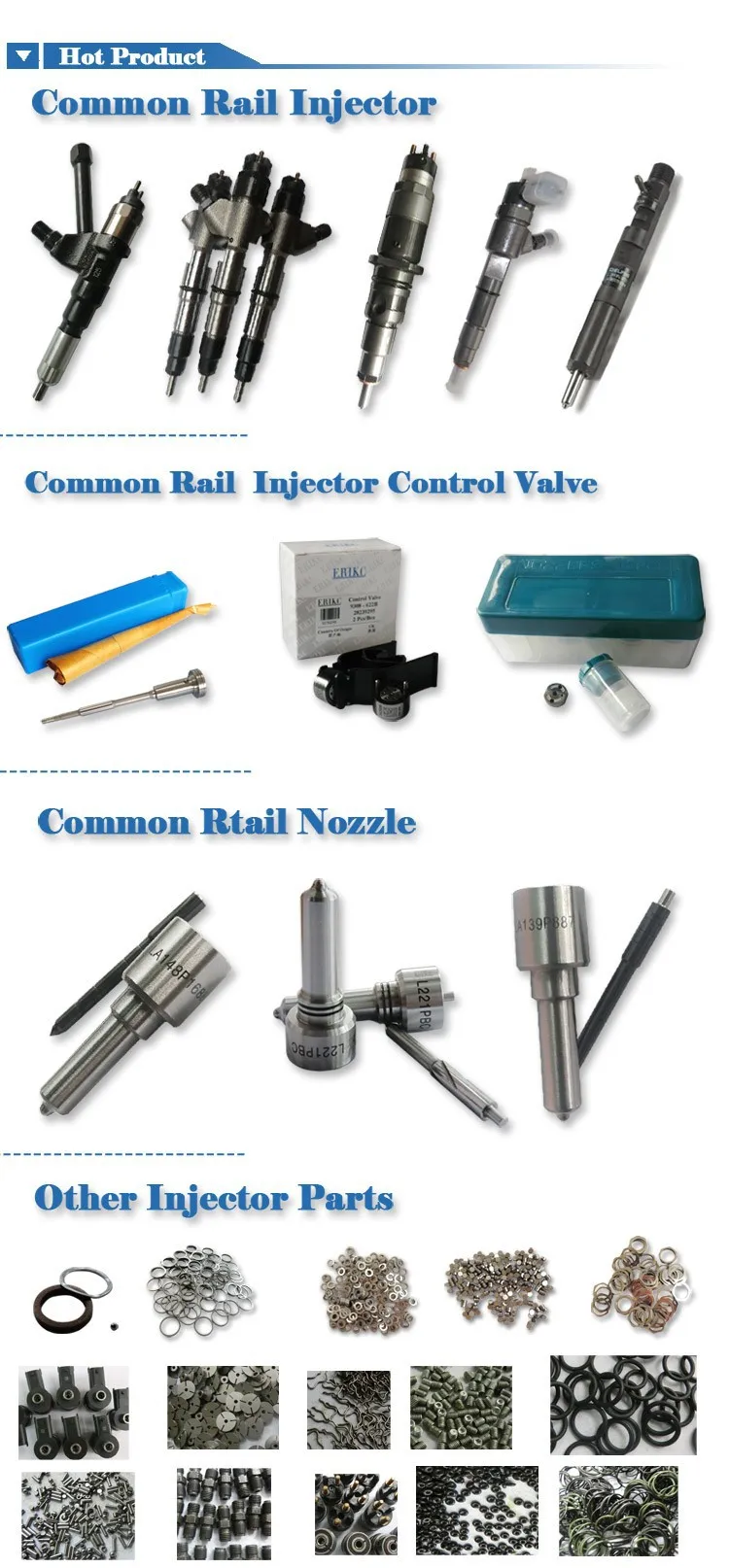 ERIKC высококачественный топливный инжектор 0445110291/0 445 110 291 common rail injection1112010-55D для BAW Fenix