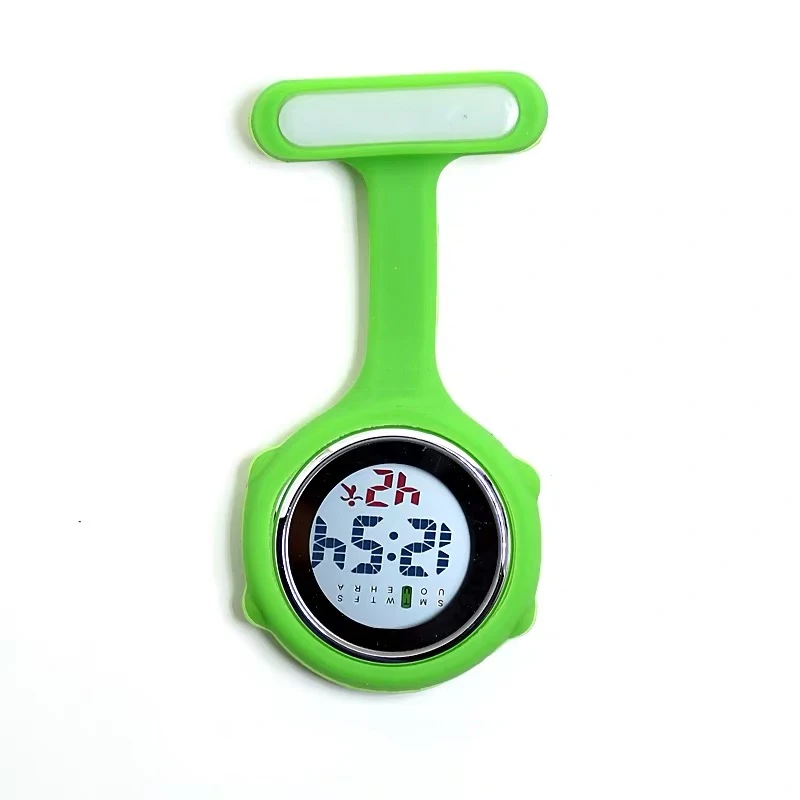 Relogio reloj Fob Медсестры Брошь булавка Висячие карманные электрические часы цифровой дисплей циферблат клип-на карманные часы