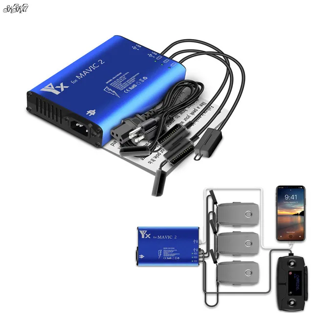 $40.78  Mavic 2 Drone Battery Charger remote control Charging Hub for DJI Mavic 2 Zoom/ Pro drone Accessori