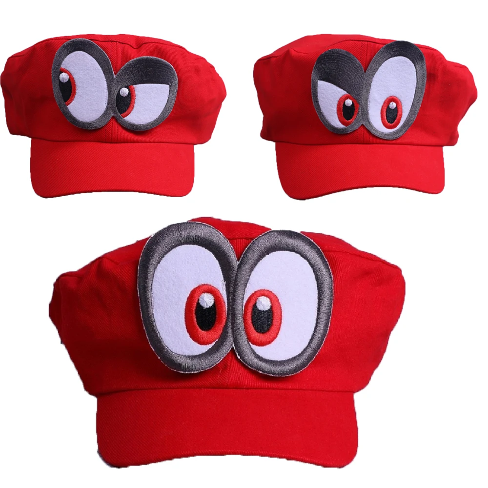 

Hot New Super Mario Odyssey Caps Mario Hat Cap Head Cosplay Hat Leisure Retro Sunhat Cap
