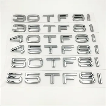 

1pc hot Car Styling 3D ABS Silver 30TFSI 35TFSI 40TFSI 45TFSI 50TFSI 55TFSI Rear Boot Badge Emblem Sticker For Q3 Q5 Q7 A4 A6