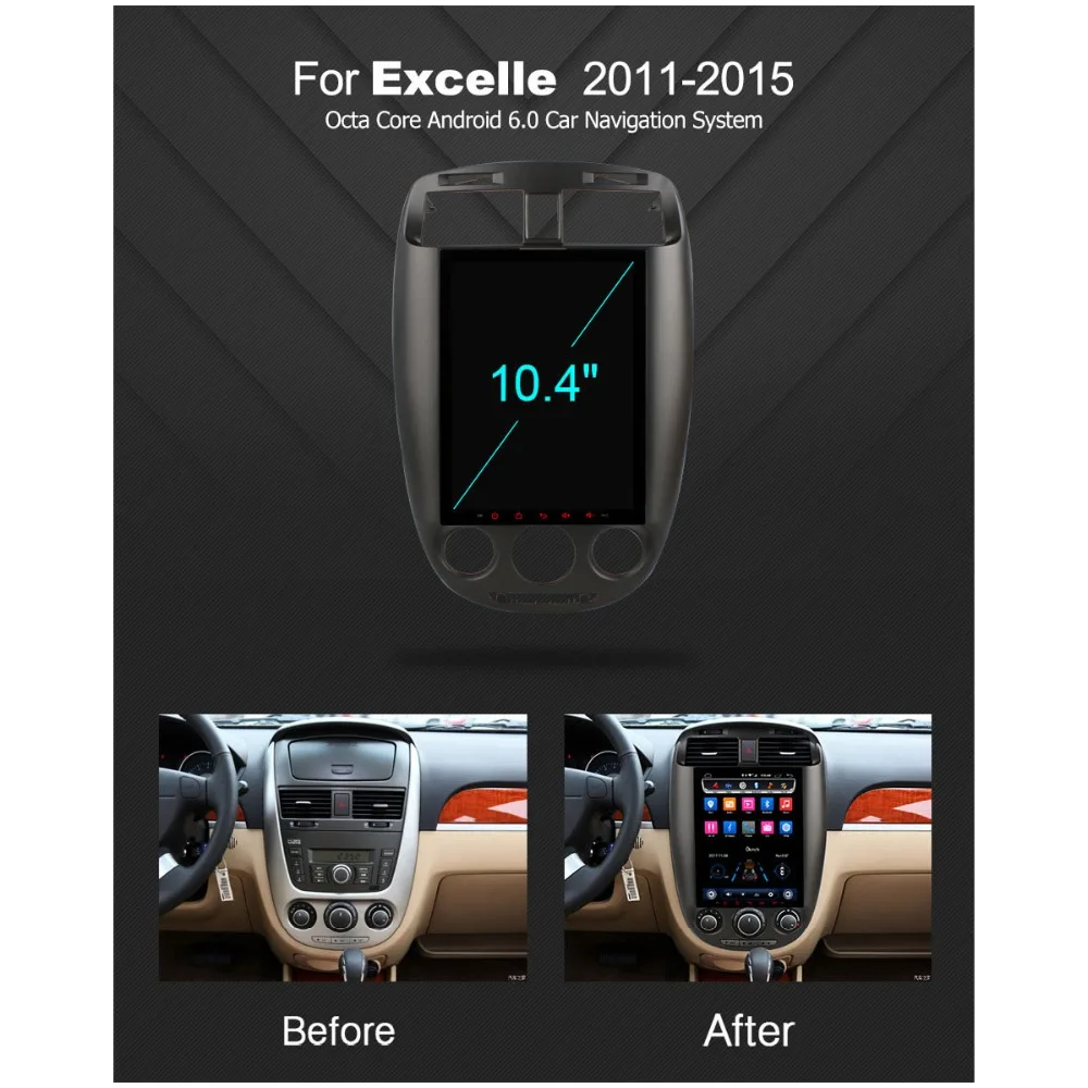 Flash Deal C600 10.4"/9.7" Octa Core Android 6.0 Car DVD Radio Stereo GPS Player For Buick Excelle 2011 2012 2013 2014 2015 2G RAM+32G ROM 2