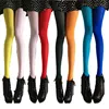 Girls Patchwork Footed Tights Women Stretchy Pantyhose Stockings Elastic Two Color Silk Stockings Female Skinny Legs Pantyhose 6