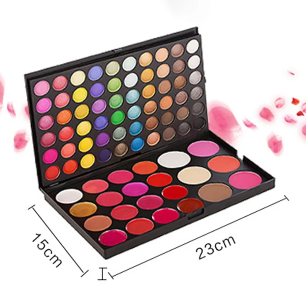 

82 colors Eye shadow + blush + concealer + lip gloss + eyebrow powder combination multifunctional makeup box Cosmetic Makeup Set