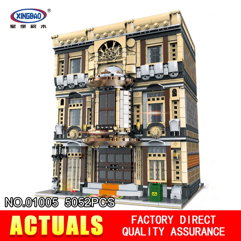 

XingBao 01005 5052Pcs Block Genuine Creative MOC City Series The Maritime Museum Set Building Blocks Bricks Toys Model Gifts