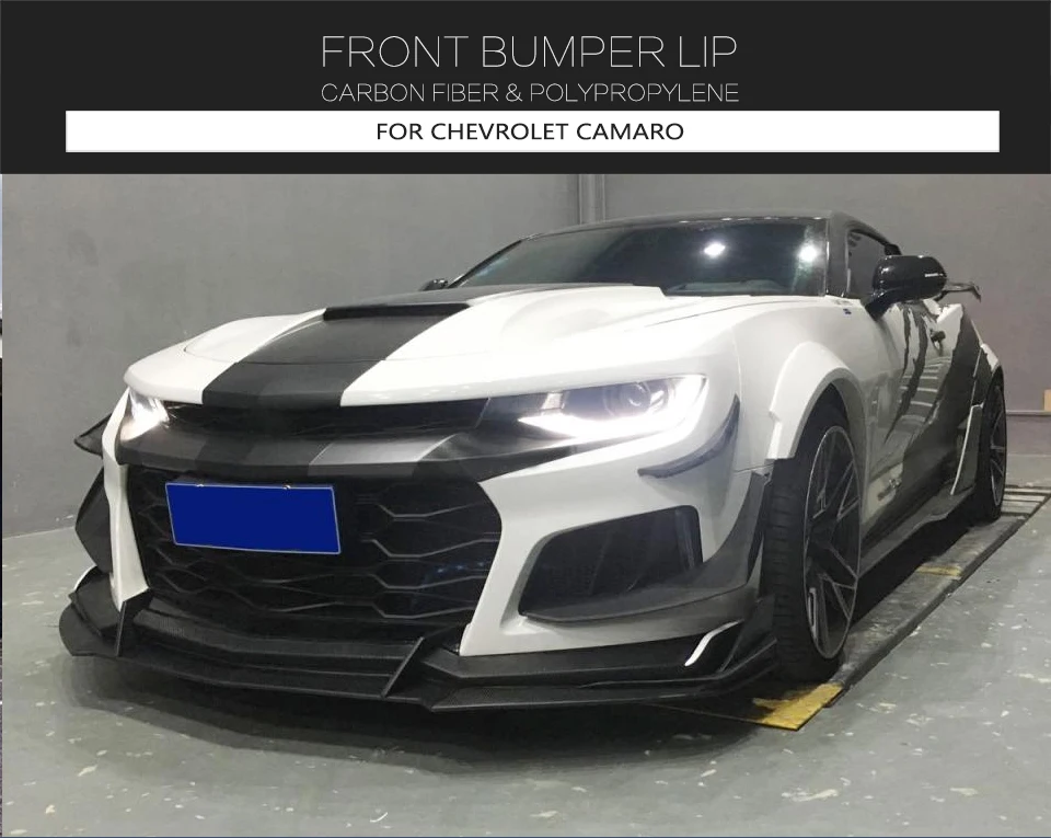 Для Chevrolet Camaro- передний бампер для губ из углеродного волокна/FRP передний бампер спойлер