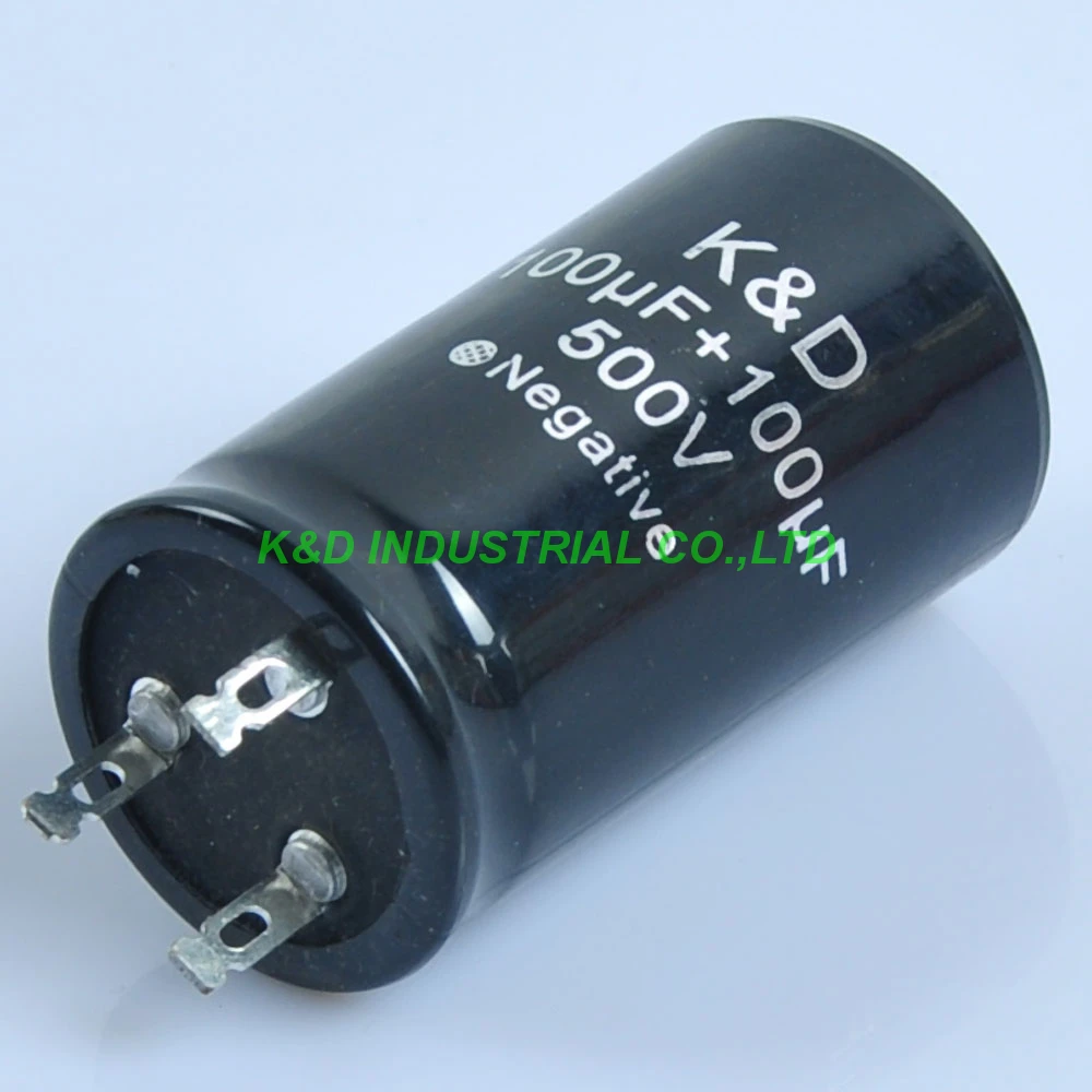 

4pcs 35*70mm Can Eelectrolytic Capacitor 100uf + 100uf 500V Guitar Amp
