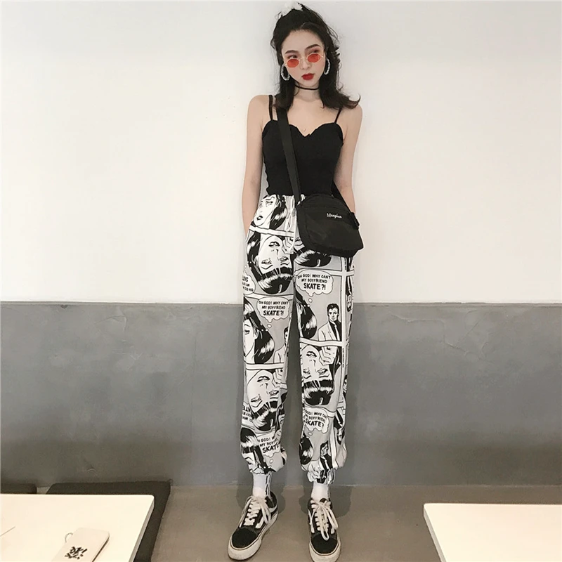 Spring and Autumn Linen Loose Large Size Casual Trousers