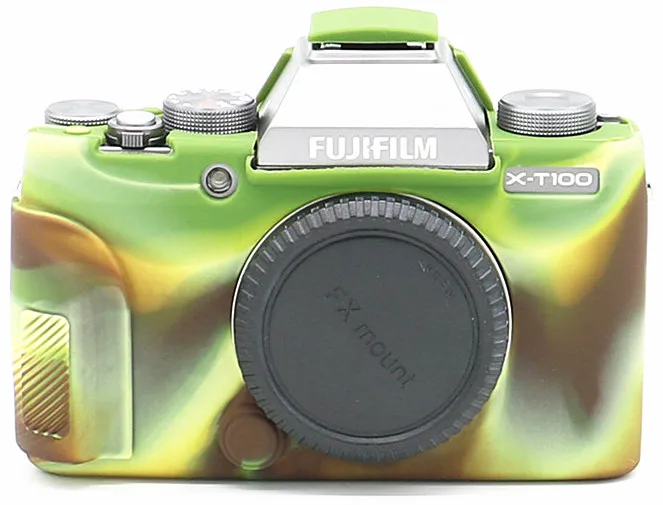 Силиконовый защитный чехол для камеры Fujifilm Fuji X-T100 XT100 только для цифровой камеры - Цвет: Camouflage
