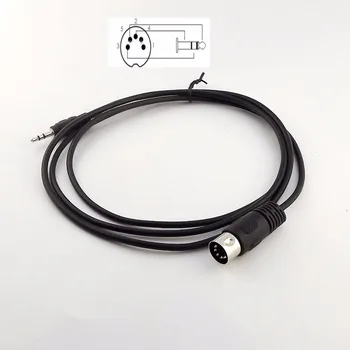 

1pc Din 5 Pin Din MIDI Male Plug To 3.5mm Male Stereo Jack Audio Cable 150cm 5FT