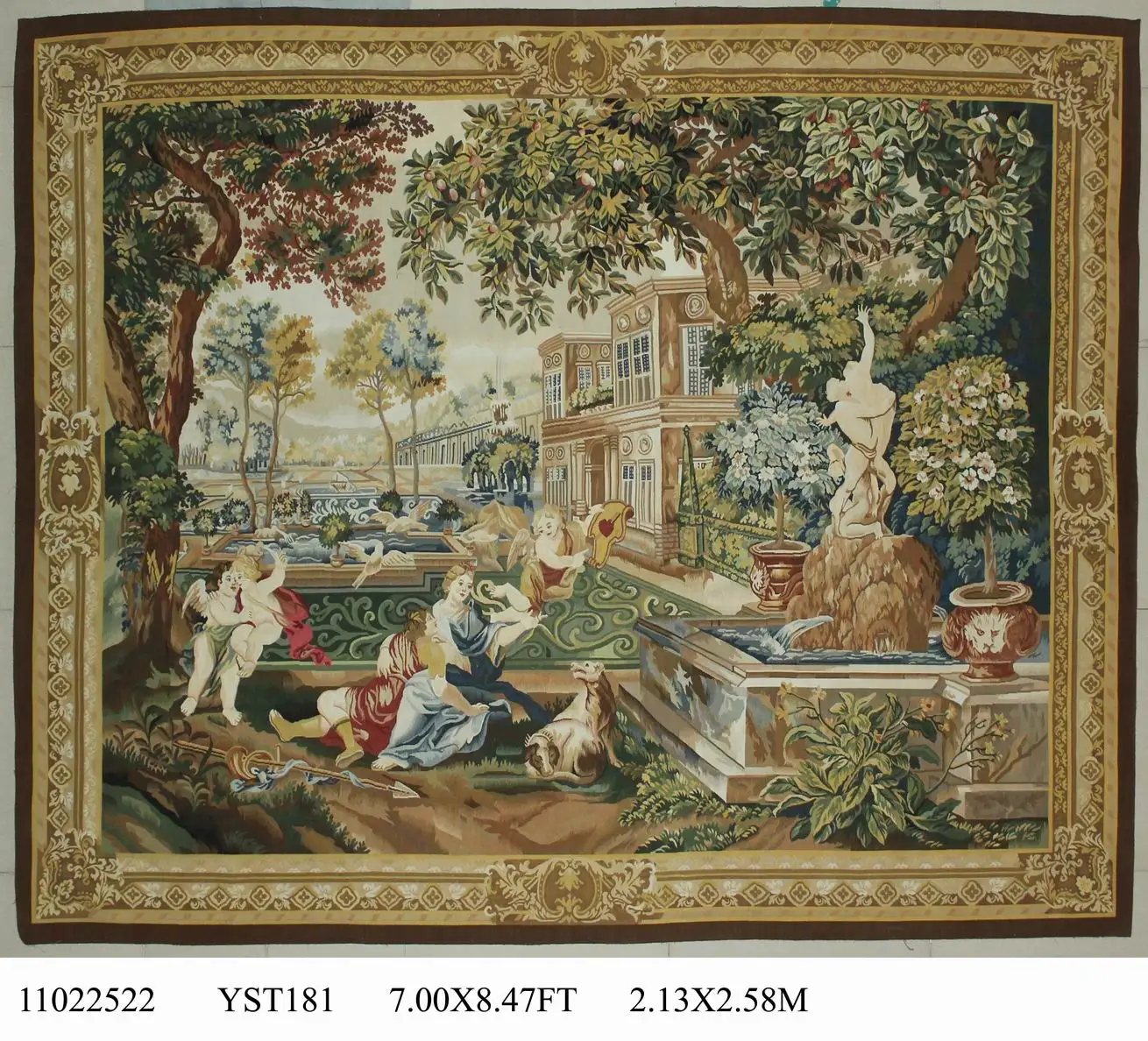 tapestry wall hangings Pure handmade wool palace French Aubusson
