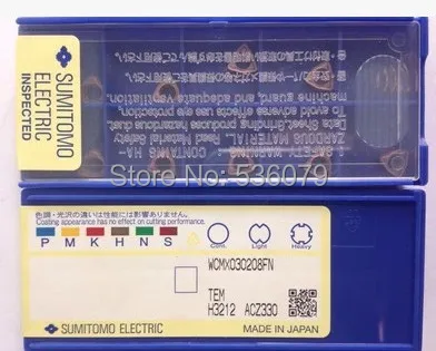 10 шт. WCMX030208FN/WCMX040208FN на выбор ACZ330 SUMITOMO бренд карбид наконечник вставки высокое