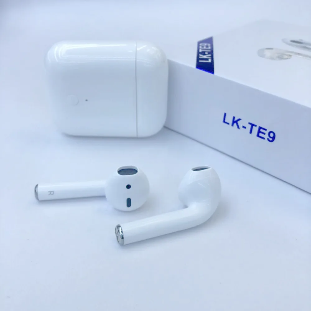 New LK-TE9 TWS Bluetooth 5.0 Earbuds pop-up window TWS Wireless Earphones Support Touch Control Wireless Charging Binaural Calling 5