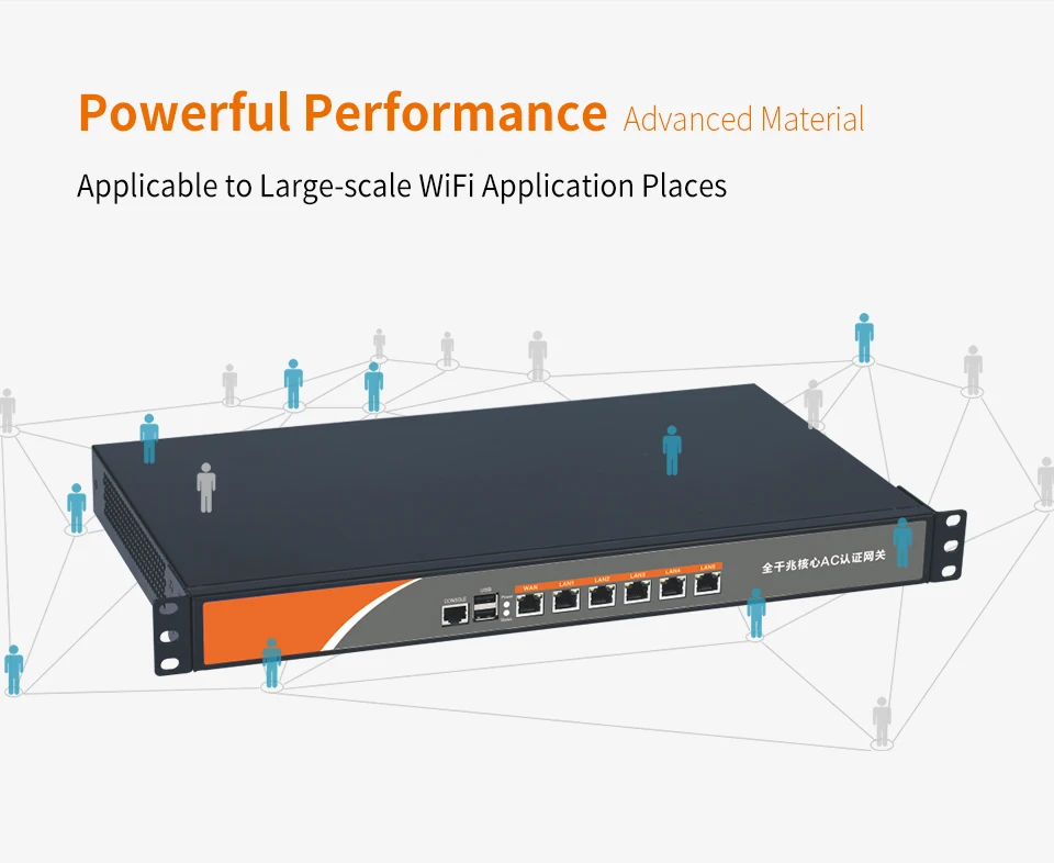 6 Порты и разъёмы гигабитный маршрутизатор переменного тока Wi-Fi Core шлюз предприятие балансировки нагрузки Multi Wan проект Wifi роуминг контроллер Comfast CF-AC300