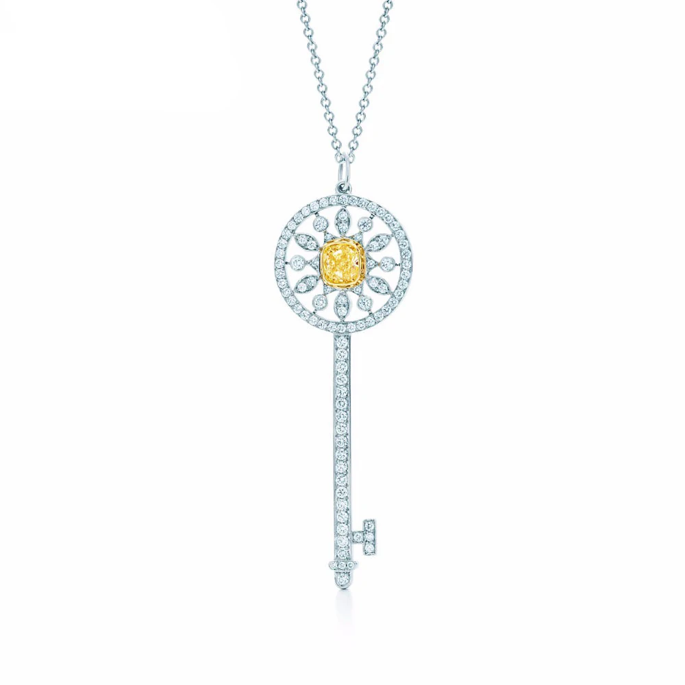 

SIENTO Bright Crystal Project Key 925 Silver Paste Esterline Ping 2019 Hot Sell Of Jewelry New Birthday Present
