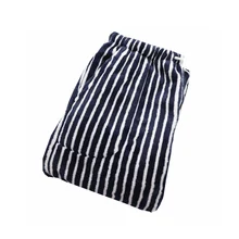 Женские штаны для сна, фланелевые свободные полосатые домашние штаны для сна, женские штаны для сна