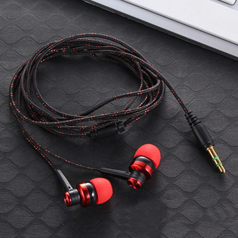 Hangrui MP3 MP4 Wiring Subwoofer Earbuds Braided Rope Wire Cloth Rope