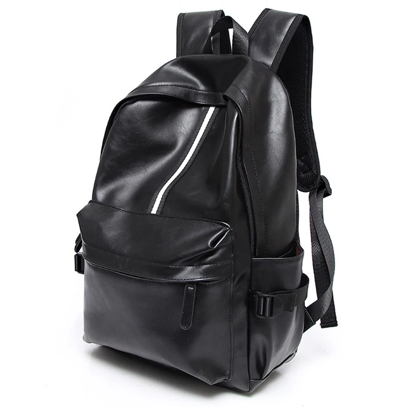 

Retro British Style Simple Backpack Men Trendy Fashion Casual Travel Backpack High Quality PU Designer Concise School Bag
