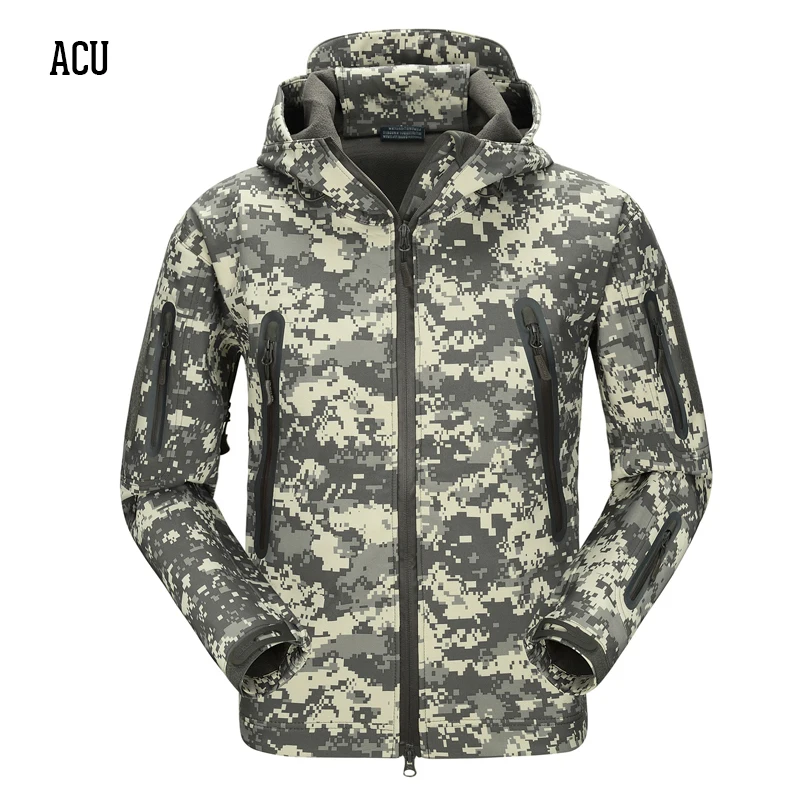 Новинка, тактическая куртка стелс V6.0, мягкая оболочка, военная куртка, Мужская водонепроницаемая флисовая ветровка, пальто, армейская камуфляжная куртка, на молнии
