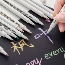 10 шт. Фотографическая граффити ручка металлический маркер ручка Сделай Сам Скрапбукинг ремесла мягкая кисть Ручка художественная маркер ручка для комиксов каллиграфия
