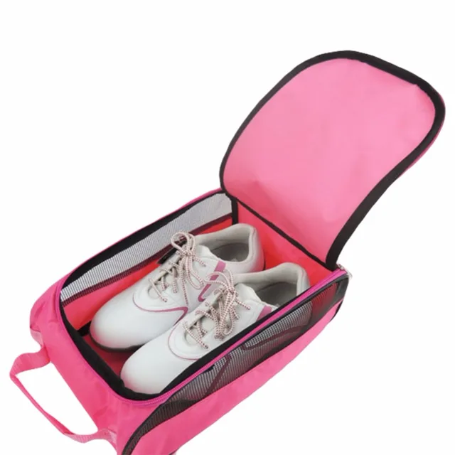 US $5.80 Golf Durable Shoe Bag Golf Shoe Package Zipper Travel Carrier With Mesh Ventilation Golf Accessory 
