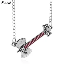 Rongji jóias adventure times marceline machado baixo colar pingente montanha encantos cosplay masculino e feminino liga de zinco