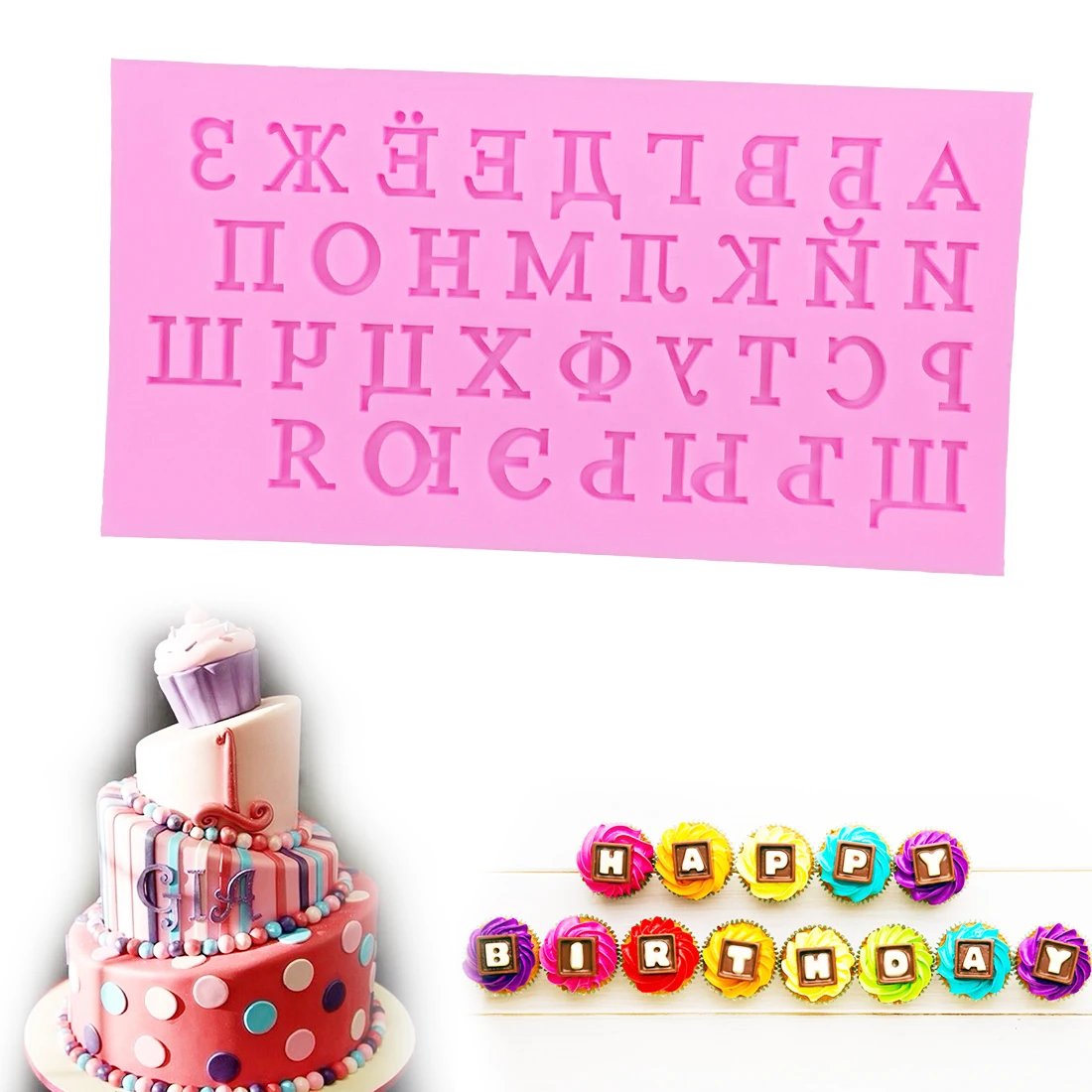 

Best Russian/English Alphabet Number Shape Soap Mold Kitchen Cake Decorating Tools Silicone Cake Mold Fondant Pastry Baking Pan