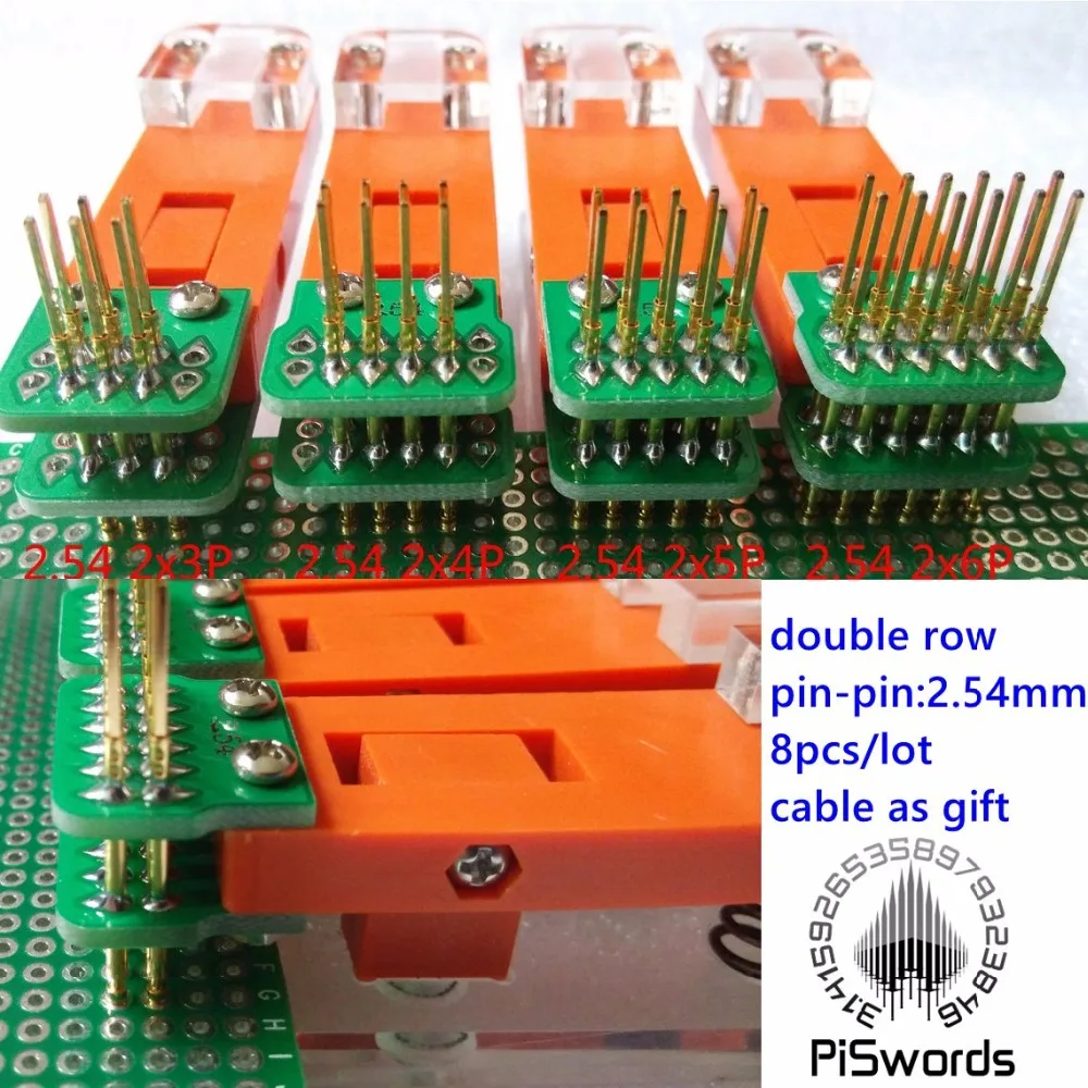 

double row JTAG Test fixture jigs for program flash chip test Simulation download program burn program demo develop board tool