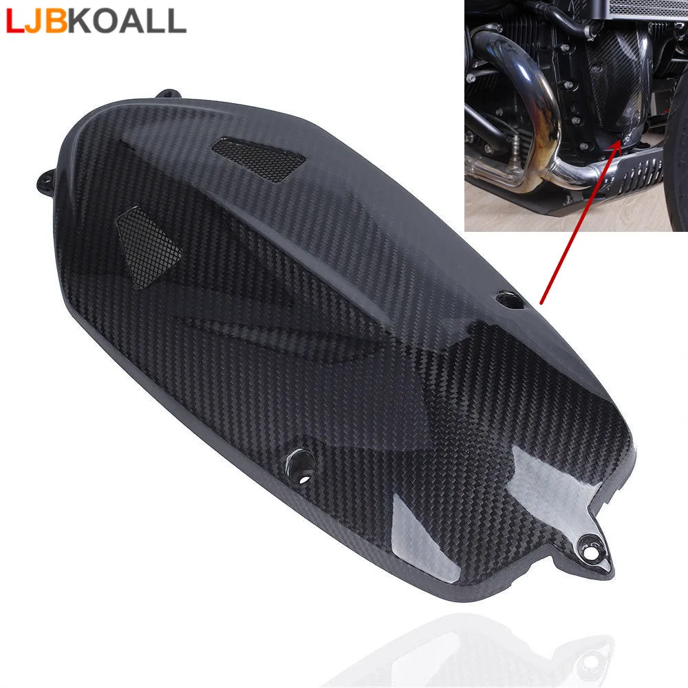 

For BMW R NINE T Motor Radial Breast Plate Boxer Breast Engine Case Cover R Nine T 2013 2014 2015 2016 2017 Real Carbon Fiber