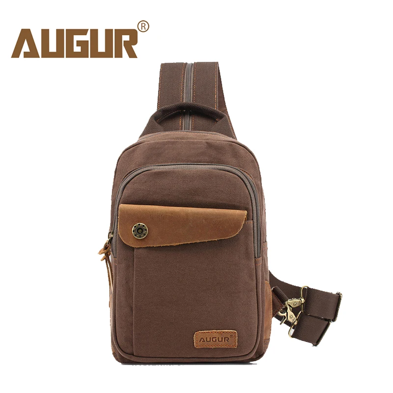 AUGUR Retro Style Canvas Men's Single Shoulder And Crossbody Bags Male Casual Multi-function Bag Men Women Fashion Daybag |