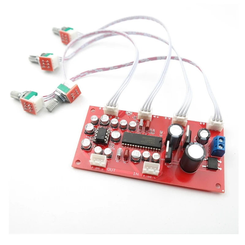 

UPC1892CT NE5532 Tone plate Volume control Board Preamp amplifier With treble bass balance volume adjustment