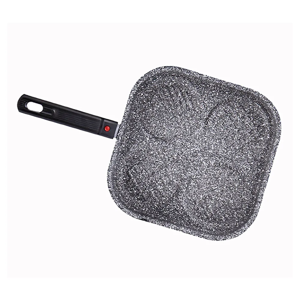 Non Stick Cast Aluminum Grill Pans with Bakelite Handle Marble Coating